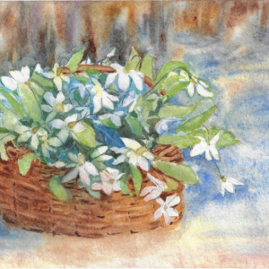 Snowdrops. Author's aquarelle original