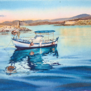 Saint George harbor. Author's aquarelle original