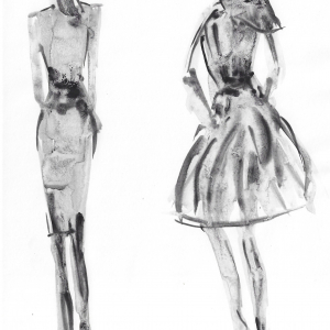 Silhouettes. Set of six prints A4